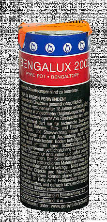 Bengalux 200S - Rauch- Bengaltopf / Pyropot - rot