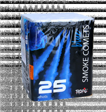 Blue Smoke Comets - 25-Schuss-Rauchkometen-Batterie