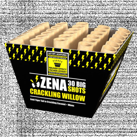 Zena Crackling Willow, 30-Schuss-Fächerbatterie