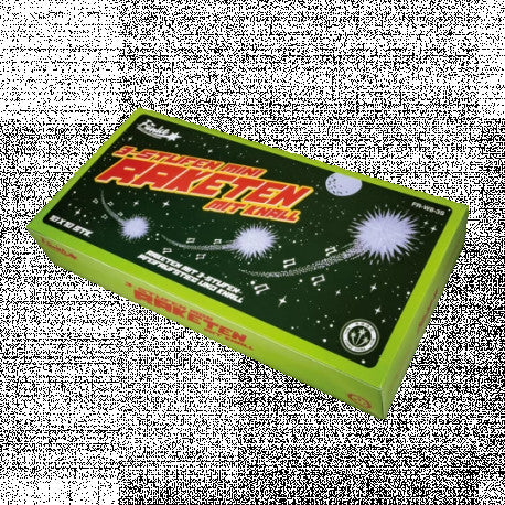 3-Stufen Mini-Raketen mit Knall