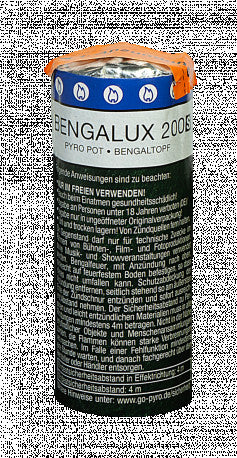Bengalux 200S - Rauch- Bengaltopf / Pyropot - weiß