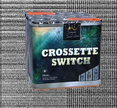 Color Crossette / Crossette Switch, 25 Schuss Batterie