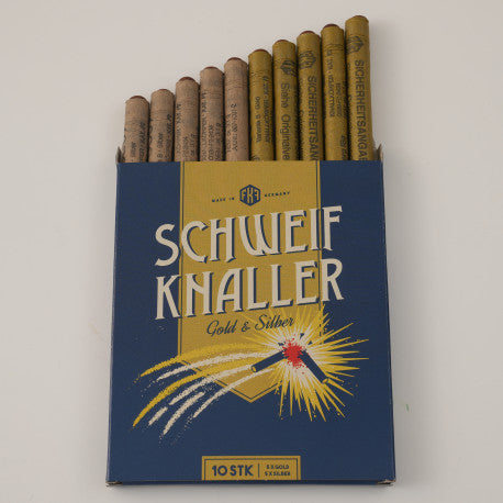 FKF Schweifknaller gold/silber 10er Packung
