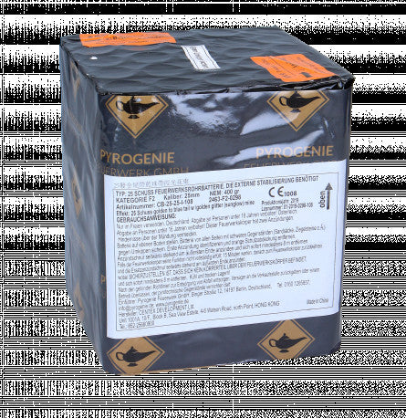 Golden Tail to Blue Peony, 25-Schuss-Batterie