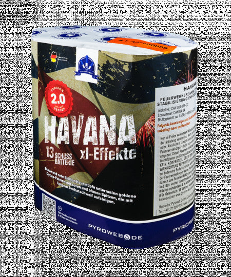 Havana V2.0, 13 Schuss Premium-Batterie (Kal. 30mm)
