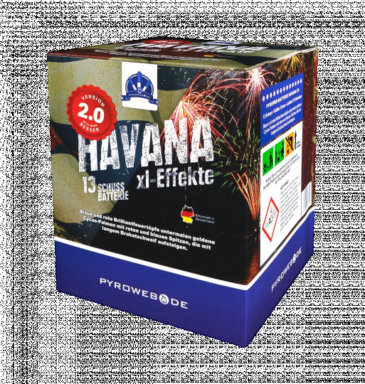 Havana V2.0, 13 Schuss Premium-Batterie (Kal. 30mm)