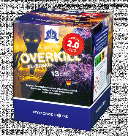 Overkill, 13 Schuss Feuerwerks-Batterie (Kal. 30mm)