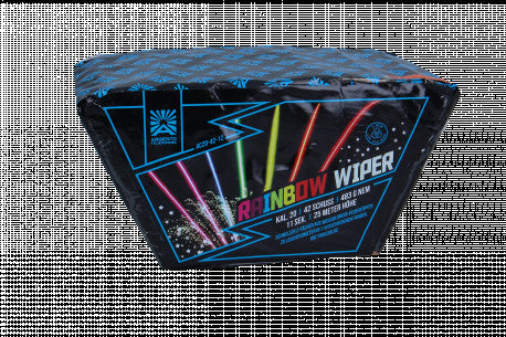 Rainbow Wiper, 42-Schuss-Fächerbatterie