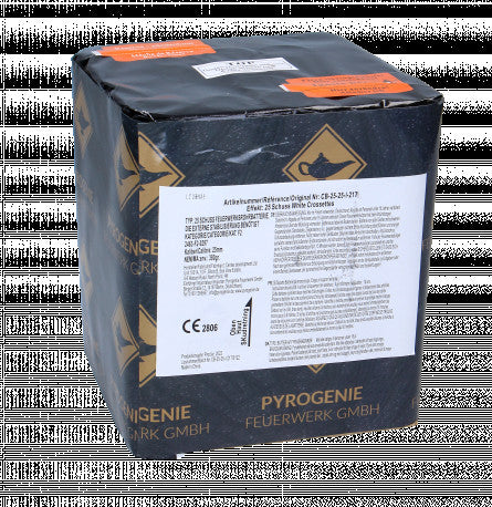 White Crossette, 25-Schuss-Batterie